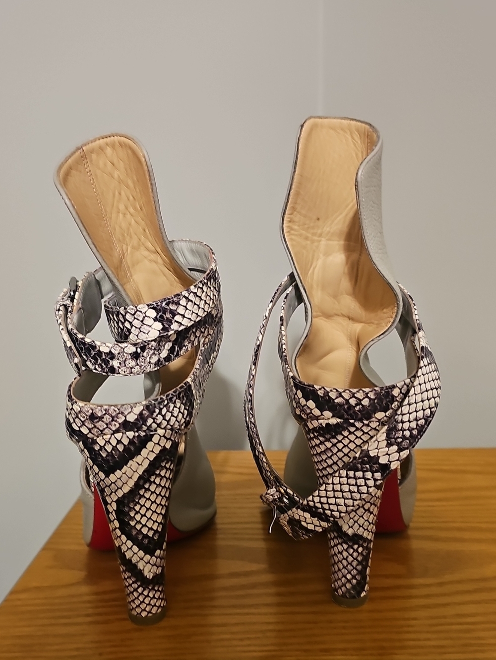 Christian Louboutin Pointipik 100mm Watersnake booties - Picture 4 of 14